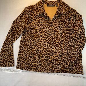 Briggs New York Animal Print Jacket
